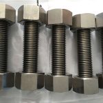 alliage de nickel 400 en2.4360 tige entièrement filetée avec écrou de fixation